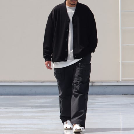 EXLANWOOL® (エクスランウール) スムース カーディガン【MADE IN JAPAN】『日本製』 / Upscape Audience [AUD7172]