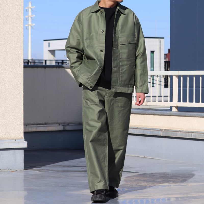 オーベット AUBETT バックサテンギャバジン カバーオール ジャケット オーベット AUBETT バックサテンギャバジン カバーオール ジャケット 9