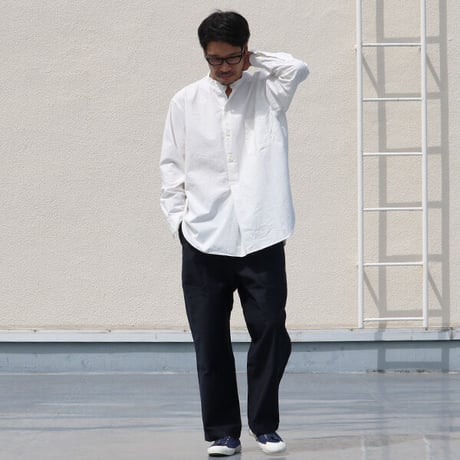 グリストーンW ヨコムラバックサテン ベイカーワイドイージーパンツ【MADE IN JAPAN】/ Upscape Audience [AUD3504]