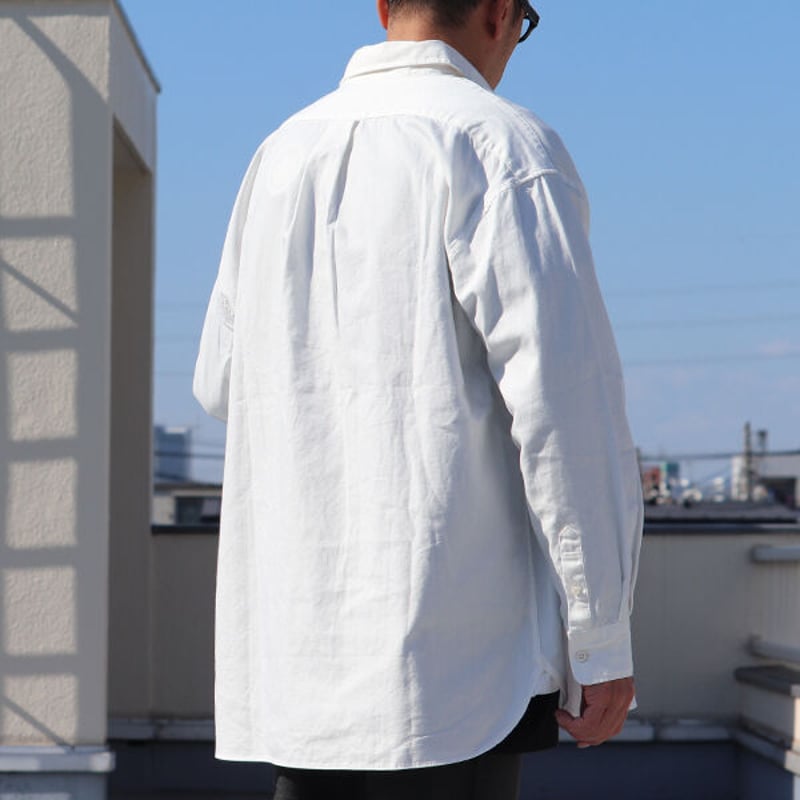 6オンス オックスフォード ボタンダウン 長袖 ボクシーシャツ【MADE IN