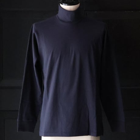 「丹後」度詰天竺（6オンス）サイドスリット テーパード タートルネック 長袖Tシャツ【MADE IN JAPAN】『日本製』/ Upscape Audience [AUD6568]