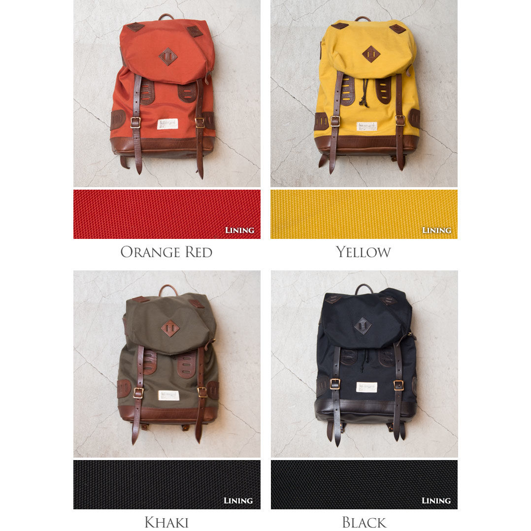 【 Vasco 】レザー オールド バックパック ブラック INS5153] vasco Equipment ナイロンクロスレザーオールドバック