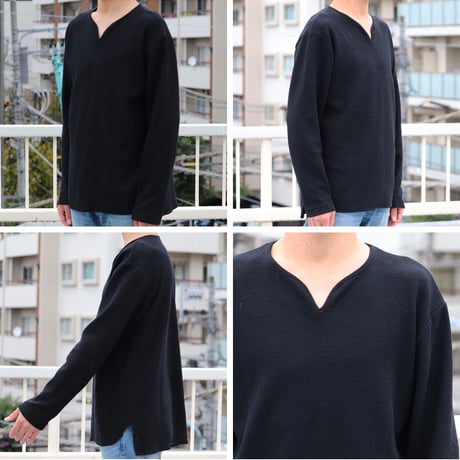 US ARMY サマーニット キーネック ニットソー【MADE IN JAPAN】『日本製』 / Upscape Audience [AUD6191]