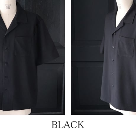NaturemierTM(ナチュレミア)TECH リネンライクトロワッシャー オープンカラー シャツ【MADE IN JAPAN】/ Upscape Audience [AUD6604]