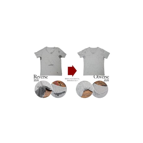【RE PRICE / 価格改定】[AUD1556] Upscape Audience ナノシア汗止め加工プライマリー天竺Vネックポケット付き半袖カットソー