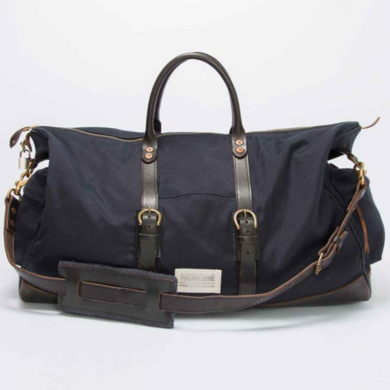 vasco ヴァスコ キャンバス×レザー ボストンバッグ ネイビー vasco ヴァスコ キャンバス×レザー ボストンバッグ ネイビー VASCO