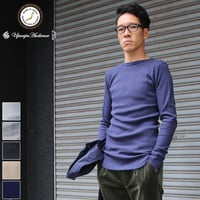 [AUD1758] Upscape Audience 度詰ワッフルクルーネックロング長袖カットソー