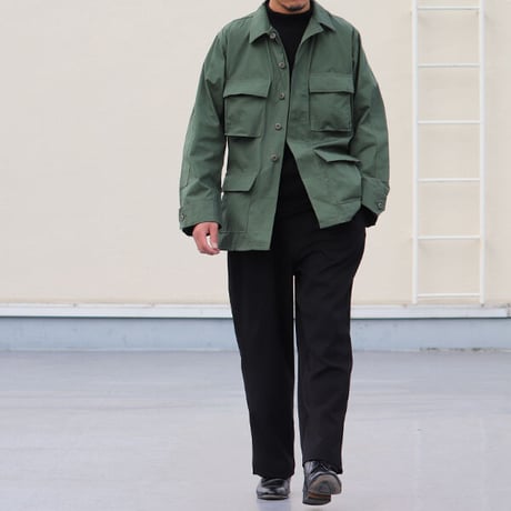 DEAD STOCK / 90s B.D.U. Jacket Green483（B.D.U. ジャケット リップストップ） [INS2063]
