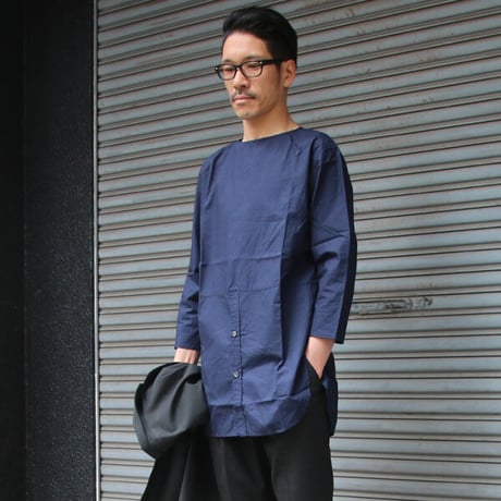 【RE PRICE/価格改定】[AUD1801] Upscape Audience タイプライターC/Nプルオーバークォータースリーブシャツ