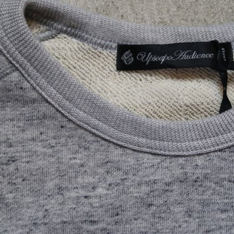 [AUD1819] Upscape Audience ヘビーウェイト裏毛サドルショルダークルーネックスウェット