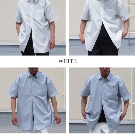 Nano-Wing®︎（ナノウィング）ブロード レギュラーカラー ボクシーAライン ハーフスリーブ【MADE IN JAPAN】/ Upscape Audience [AUD6287]