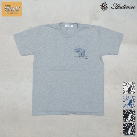 【RE PRICE / 価格改定】[AUD1774] Audience Old Snoopy "Schulz-Beach" 7.1oz米綿丸胴オールドプリントクルーネックT