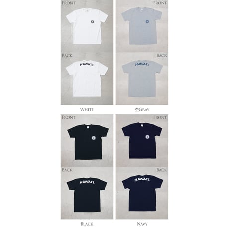 【RE PRICE/価格改定】[AUD1764] Audience University of Hawaii "HAWAII" 7.1oz米綿丸胴オールドプリントクルーネックポケットT
