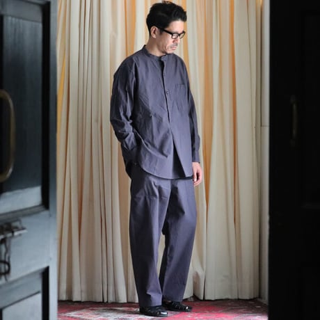 馬布ヴィンテージフィニッシュバンドカラースリーピングシャツ【MADE IN JAPAN】『日本製』/ Upscape Audience [AUD6263]