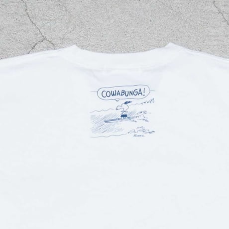 【RE PRICE / 価格改定】[AUD1775] Audience Old Snoopy "Schulz-Riding" 7.1oz米綿丸胴オールドプリントクルーネックT