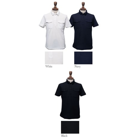 【RE PRICE / 価格改定】[AUD1574] Audience クールマックス鹿の子ARMY半袖ポロシャツ
