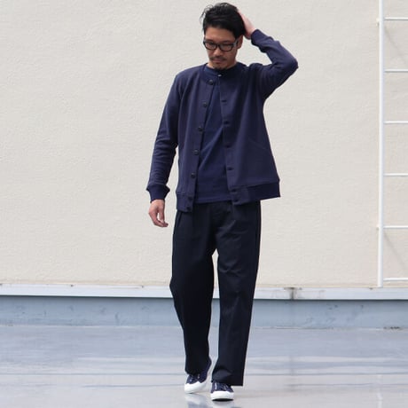 【RE PRICE/価格改定】[AUD2658] Upscape Audience ソフトエアー裏毛ノーカラーブルゾン