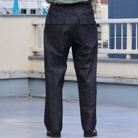 「備後」10.5oz セルヴィッチ 青耳ストレッチデニム US ARMY イージー ベイカーパンツ【MADE IN JAPAN】『日本製』/ Upscape Audience [AUD3568]