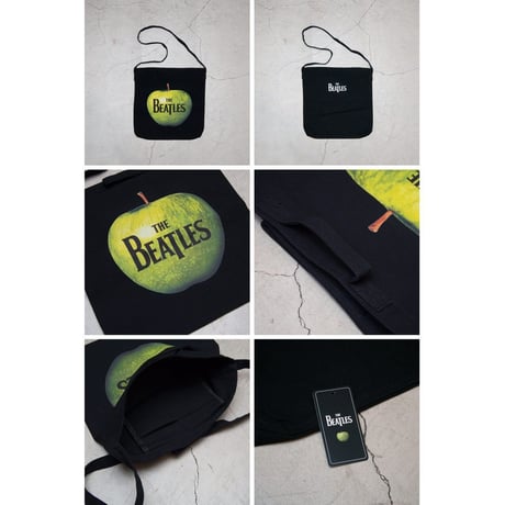 [AUD5074] Audience BEATLES Appleプリントロゴ刺繍2WAY トートバッグ