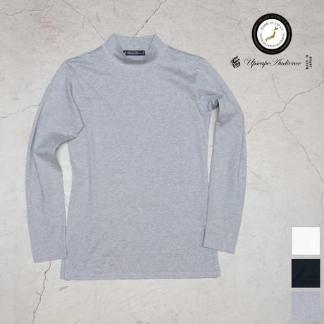 【RE PRICE/価格改定】[AUD1748] Upscape Audience コーマ天竺モックネック長袖Tシャツ