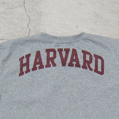 【RE PRICE / 価格改定】[AUD1763] Audience Harvard University "HARVARD" 7.1oz米綿丸胴オールドプリントクルーネックポケットT