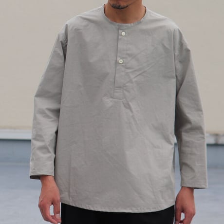 コットンツイルダンプ エアタンブラー クルーネック スリーピングシャツ【MADE IN JAPAN】『日本製』/ Upscape Audience [AUD6397]