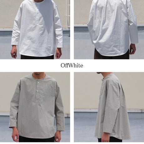 コットンツイルダンプ エアタンブラー クルーネック スリーピングシャツ【MADE IN JAPAN】『日本製』/ Upscape Audience [AUD6397]