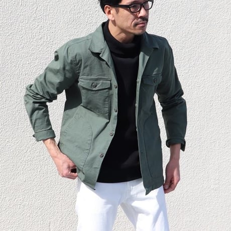 グリストーンW 高密度オックスストレッチ ファティーグジャケット【MADE IN JAPAN】『日本製』/ Upscape Audience [AUD7003]