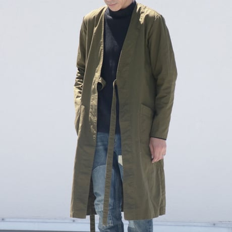 【RE PRICE / 価格改定】[AUD2737]コーマウェザーキモノガウンコート【MADE IN JAPAN】『日本製』