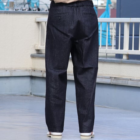 「備後」10.5oz セルヴィッチ 青耳ストレッチデニム M52 2タック イージー ワイドパンツ【MADE IN JAPAN】『日本製』/ Upscape Audience [AUD3567]