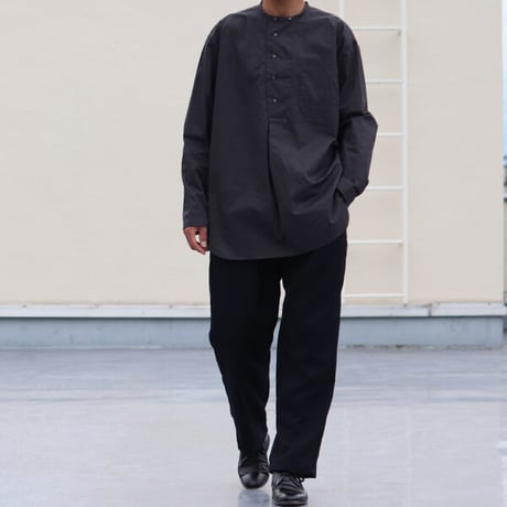 コットンツイルダンプ エアタンブラー バンドカラー コックシャツ【MADE IN JAPAN】『日本製』/ Upscape Audience [AUD6396]