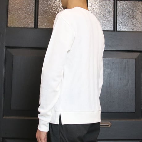 【RE PRICE/価格改定】[AUD1816] Upscape Audience BOROライク ランダムワッフル ガゼットクルーネックニット