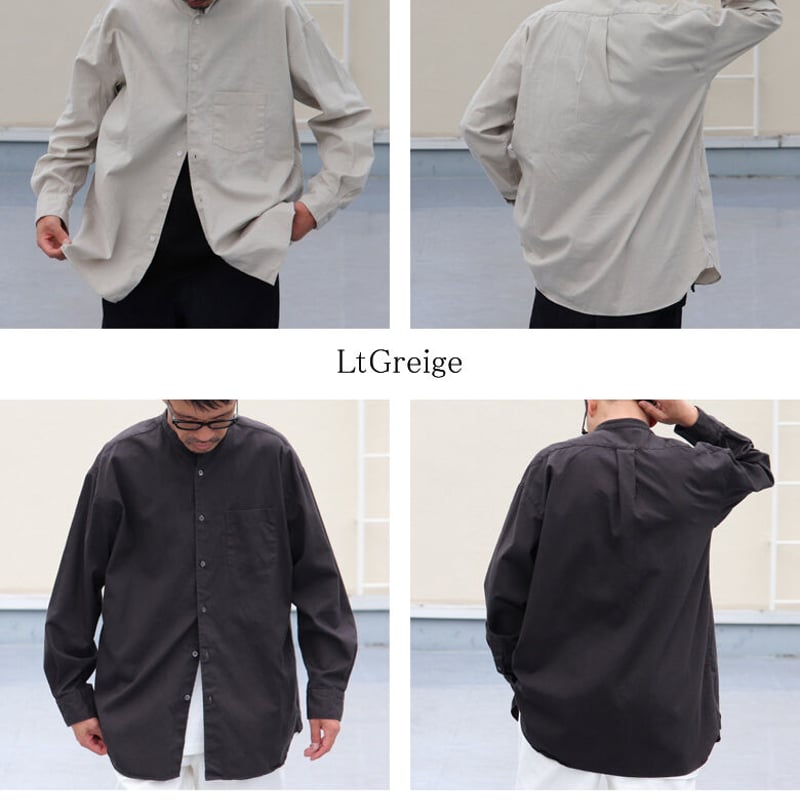 6オンス オックスフォード バンドカラー L/S ボクシーシャツ 6オンス オックスフォード バンドカラー L/S ボクシーシャツ