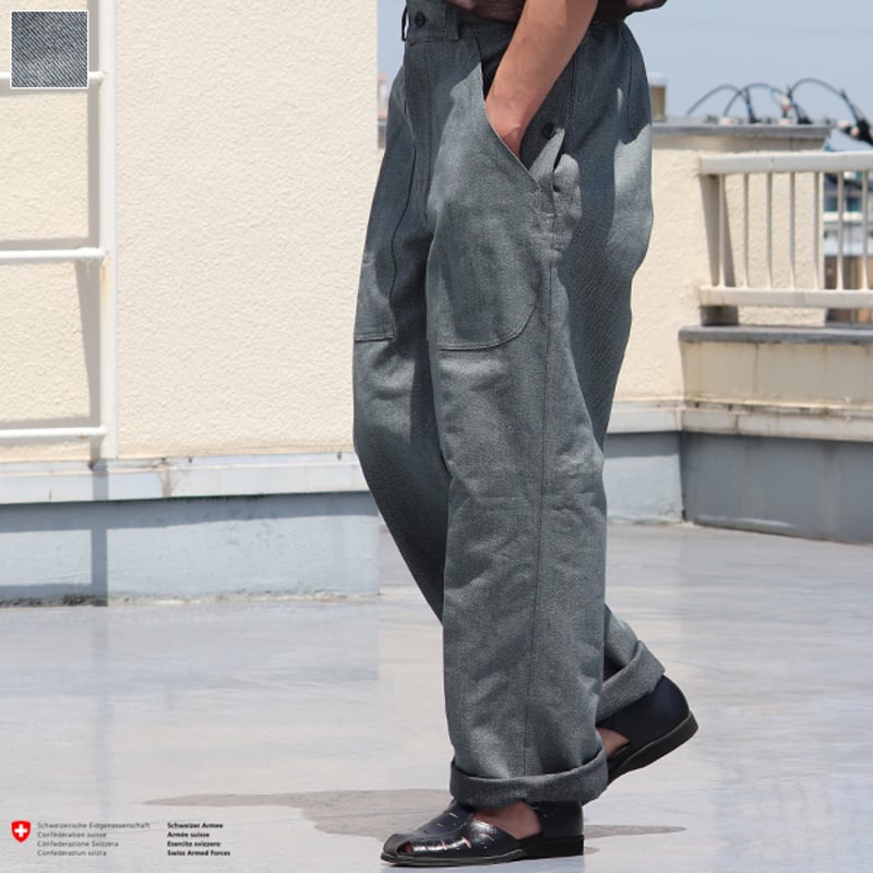 DEAD DEAD STOCK / SWISS ARMY DENIM PANTS(スイス軍 デ DEAD DEAD STOCK / SWISS ARMY DENIM PANTS(スイス軍 デ