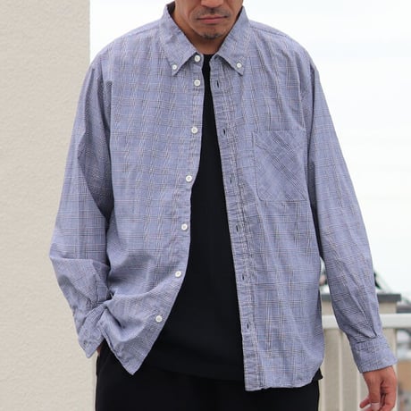 ワンウォッシュ ボタンダウン L/S テーパードシャツ【MADE IN JAPAN】『日本製』/ Upscape Audience [AUD6438]