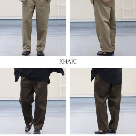30/2ウエポン 2タック ワイドイージーパンツ【MADE IN JAPAN】『日本製』/ Upscape Audience [AUD3503]
