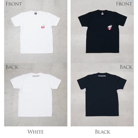 [AUD1770] Ghost Busters "Michael C. Gross Logo-II" 7.1oz米綿丸胴オールドプリントクルーネックポケットT