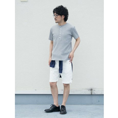 【RE PRICE/価格改定】[AUD1790] Upscape Audience 度詰ワッフルC/NヘンリーS/Sカットソー