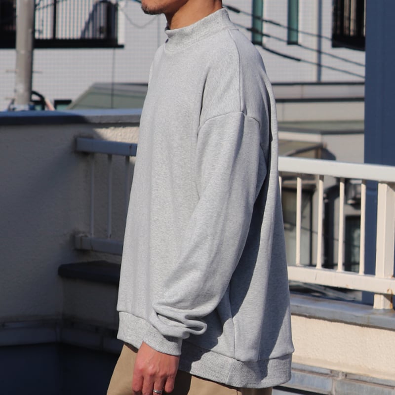 ボンバーヒート爆暖裏起毛 バルーン リブモックネック【MADE IN JAPAN