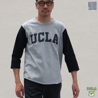 [AUD1835] Audience オールドプリント"UCLA"ヴィンテージセットインベースボールアンダーTEE