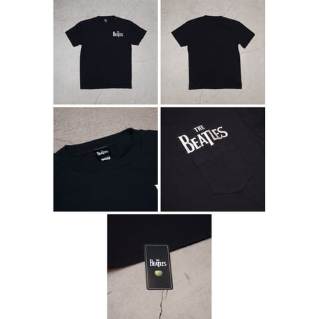 [AUD1808] Upscape Audience BEATLES ロゴ刺繍USAファブリック丸胴国産ポケットTEE