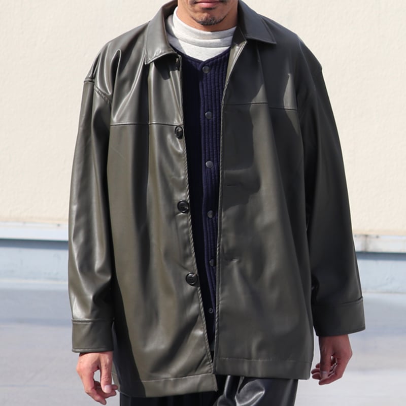 H beauty&youth レザー ハーフコート カーコート Coat｜OUTERWEAR｜エイチ ビューティー＆ユース（H BEAUTY&YOUTH