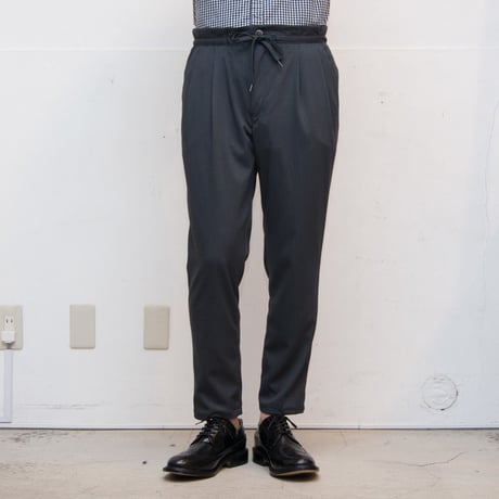 【RE PRICE/価格改定】[AUD3335] Upscape Audience サマーウール調ツイルストレッチ2タックイージーアンクルパンツ