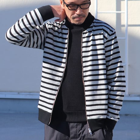 【RE PRICE/価格改定】[AUD2616] Upscape Audience BSQボーダーMA1ブルゾン