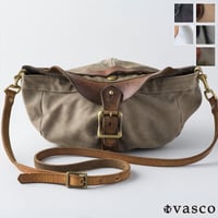 [INS5144] VASCO 国産キャンバス×レザーショルダーキャスバッグ
