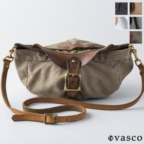 [INS5144] VASCO 国産キャンバス×レザーショルダーキャスバッグ