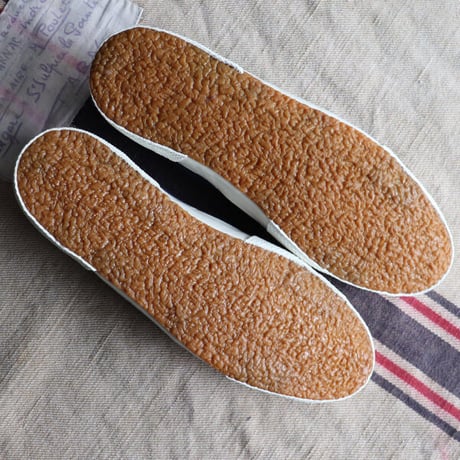 DEAD STOCK / 90-00s Italian Navy Sailor Shoes（イタリア セーラー シューズ ネイビー） [INS5220]