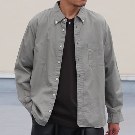 ワンウォッシュ ボタンダウン L/S テーパードシャツ【MADE IN JAPAN】『日本製』/ Upscape Audience [AUD6438]