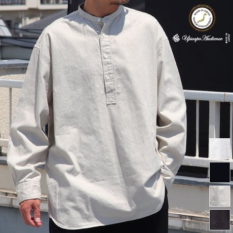 6オンス オックスフォード プルオーバー 長袖 ボクシーシャツ【MADE IN JAPAN】『日本製』/ Upscape Audience [AUD6269]