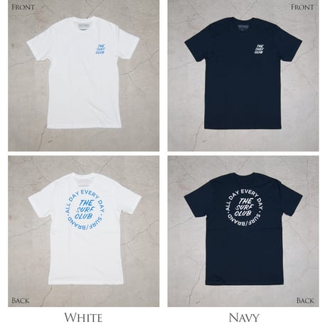 【RE PRICE / 価格改定】[INS1073] SURF/BRAND  "CLUB" 半袖Tシャツ